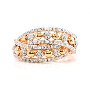 rose gold diamond ring