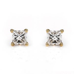 princess cut diamond earrings