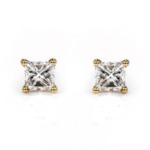 princess cut diamond earrings