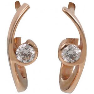 RoseGoldDiamondEarrings