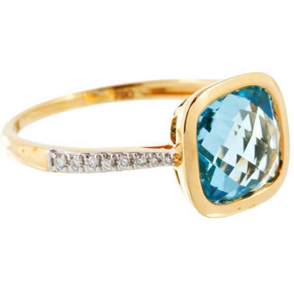 Diamond ring with blue stone discount