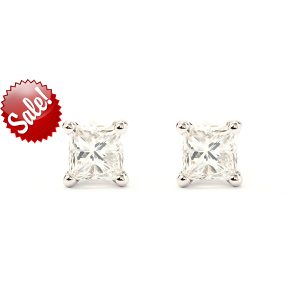 princess cut diamond earrings