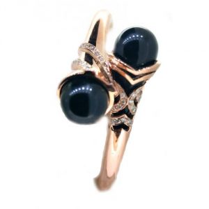 black onyx diamond bangle