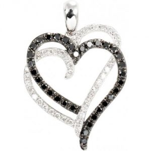 heart diamond pendant