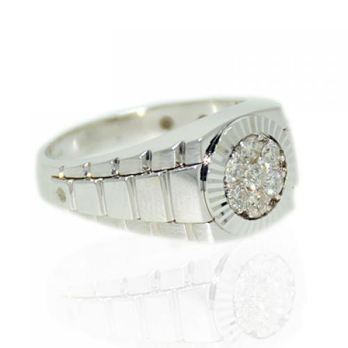 Custom Made Rolex Style Diamond Ring 67378: buy online in NYC. Best price  at TRAXNYC.