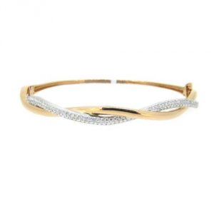 Rose Gold Diamond Bangle