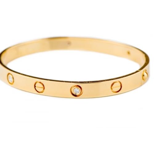 Love Lock Bangle Bnd01y020 Best Diamonds Jewellery In Dubai