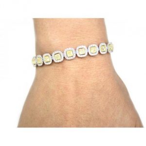 yellow diamond bracelet