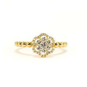 flower diamond ring