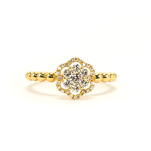 flower diamond ring