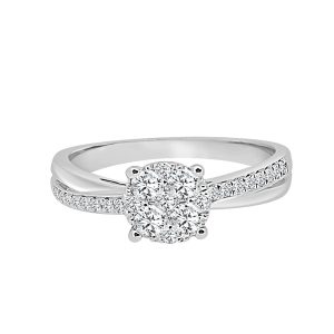 flower diamond ring