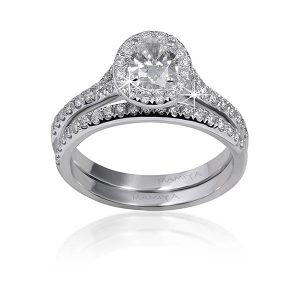 oval halo engagement ring