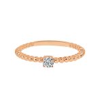 rose gold diamond ring