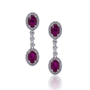 ruby earrings