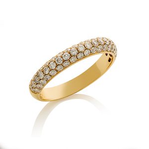 micro pave setting diamond ring