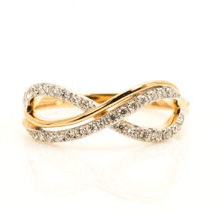 infinity diamond ring