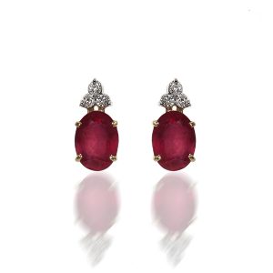 ruby earrings