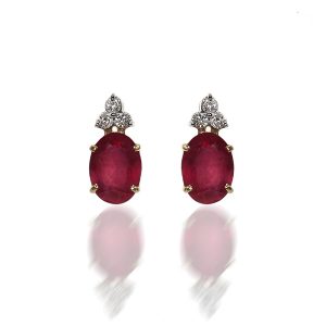 ruby earrings