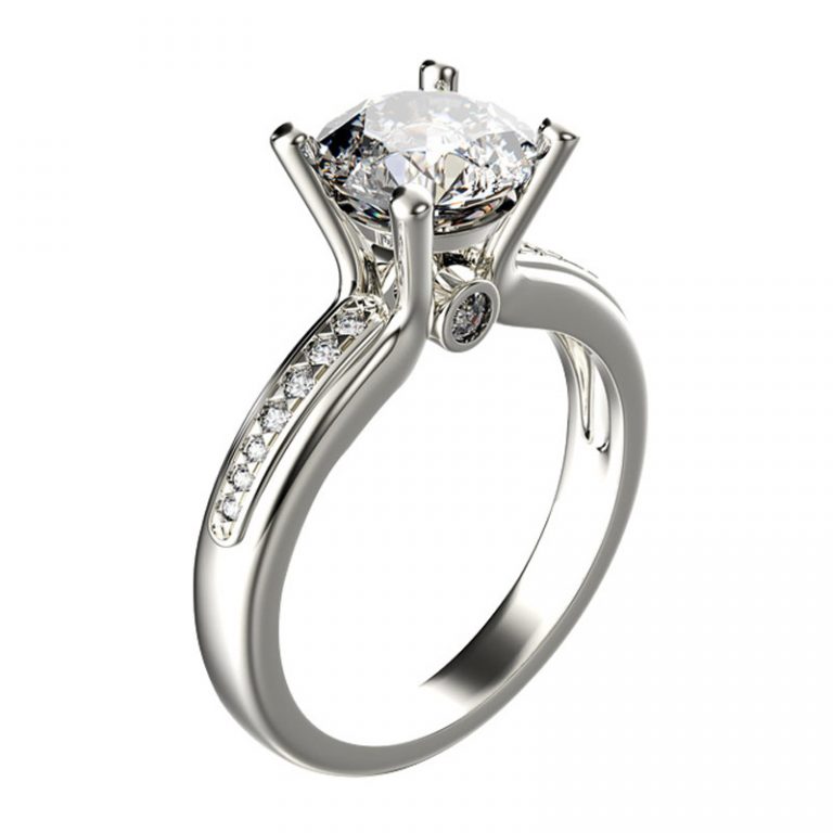 Prong Engagement Ring at Diamonds Dubai Diamonds Dubai