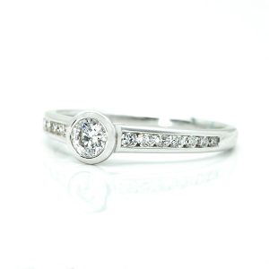 Bezel Setting Diamond Ring