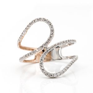 rose gold diamond ring