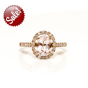 Oval Morganite Ring