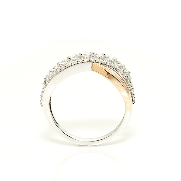 Single Line Infinity Ring B20599 Diamonds Dubai