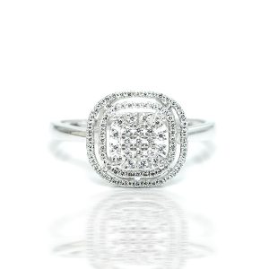 Cushion Shape Diamond Engagement Ring