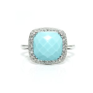 Turquoise Diamond Ring