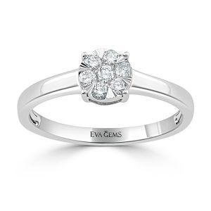 cluster engagement ring