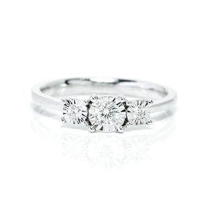 Three Stone Diamond Ring