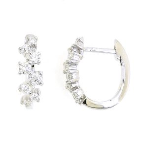 Diamond Hoop Earrings