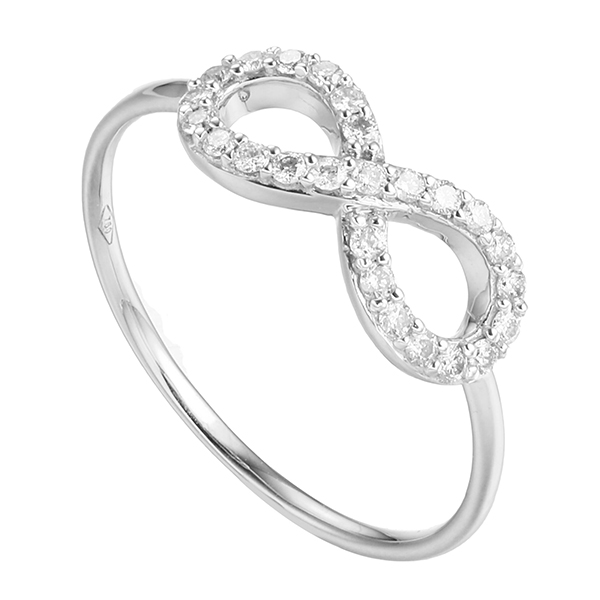 White gold on sale infinity ring