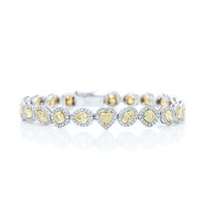 fancy yellow diamond bracelet