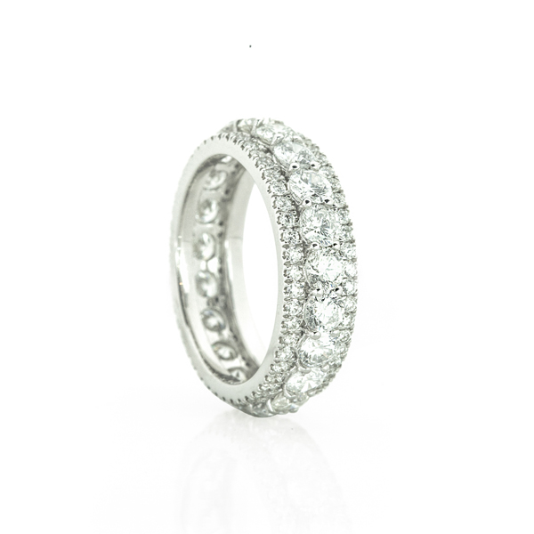 Diamond eternity sales band white gold
