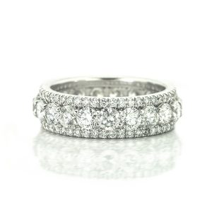 white gold eternity band