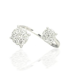 cluster diamond ring