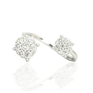 cluster diamond ring