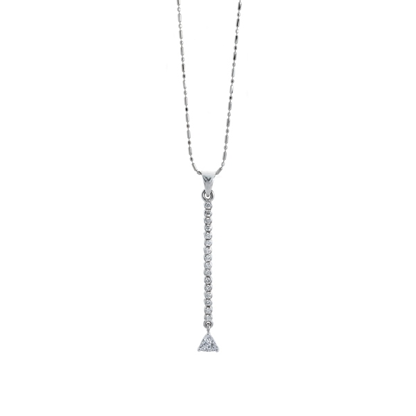Single Line Diamond Necklace - B02448 | Diamonds Dubai