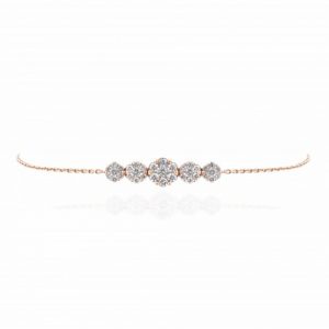 rose gold diamond bracelet