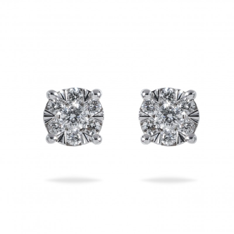 Buy Online Solitaire Diamond Earrings in Dubai