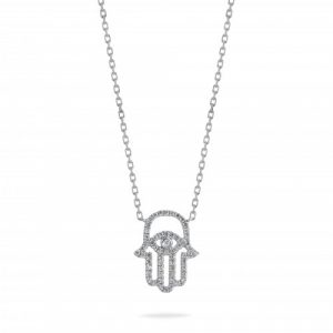 Fatima Hand Diamond Necklace