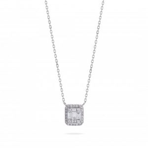 Diamond Baguette Necklace