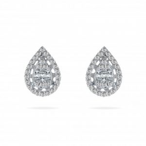 Pear shape Diamond Earrings