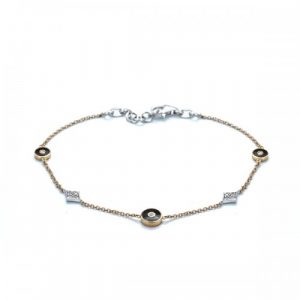 diamond and white gold bracelet