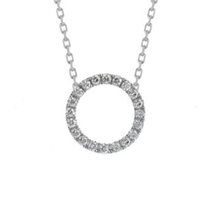 circle of life diamond pendant