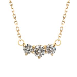 Solitaire trio Diamond Necklace
