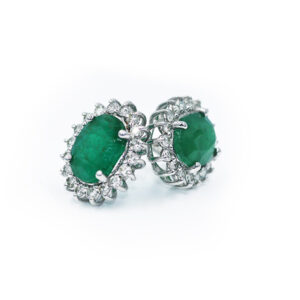 Emerald Diamond Earrings