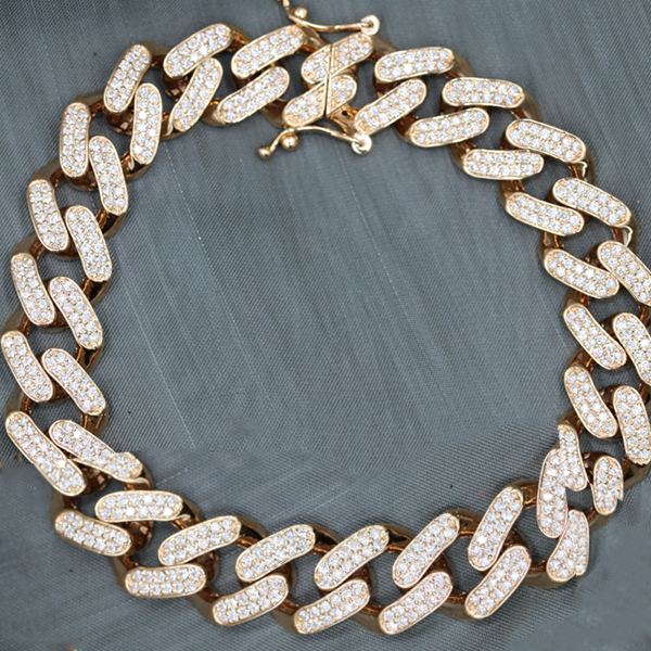 Diamond cuban deals link anklet