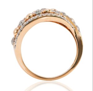 Rose Gold Diamond Ring - diamondsdubai